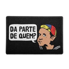 Capacho 60x40cm - DA PARTE DE QUEM (Preto)