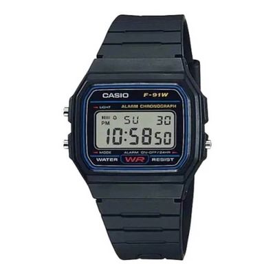 Relógio Casio Masculino Ref:F-91w-1dg Vintage Digital