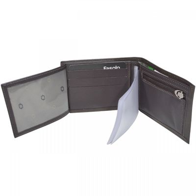 CARTEIRA MASCULINA COURO FASOLO ELÁSTICO K338 PRETA Cor:Preto;Tamanho:Único;Gênero:Homem