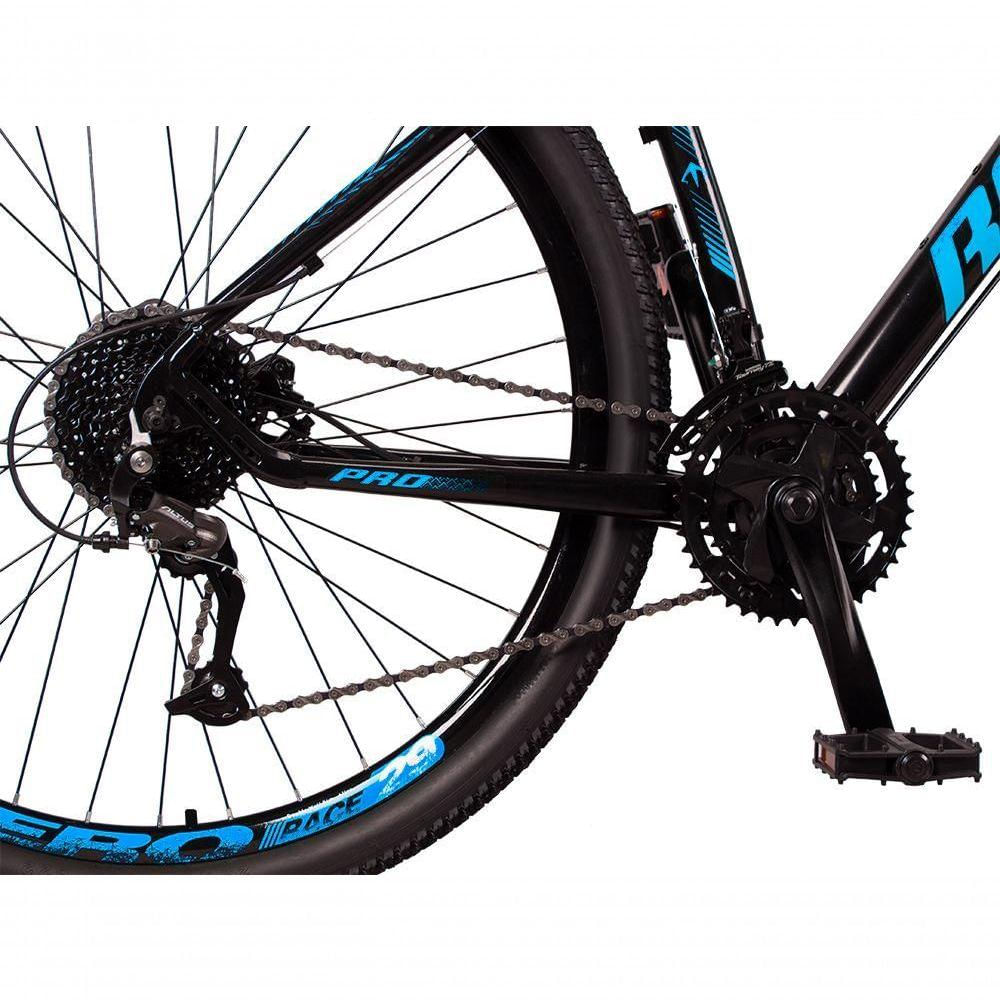 Bicicleta 29 Raider Z3X Pro 27V Câmbio Traseiro Preto+Azul
