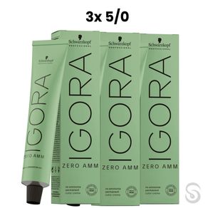 Igora Zero Amm 3x5/0 Castanho Claro 60 ml