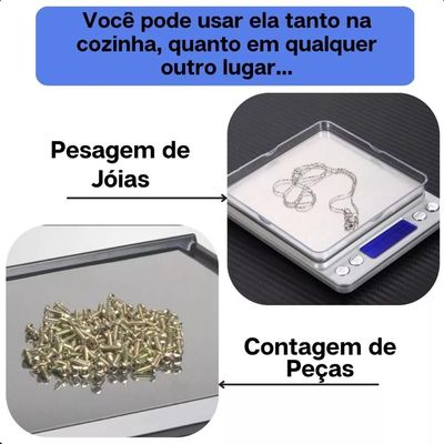 Mini Balança Digital De Alta Precisão 0,01g a 2kg Profissional