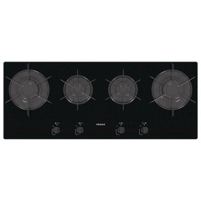 Cooktop Linear Venax Arena 4 Bocas Preto Bivolt