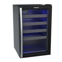 Adega Climatizada Venax Piubella 100 82L 24 Garrafas Preto 220V