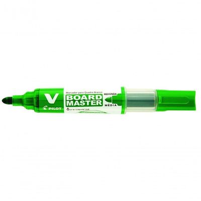 Marcador Para Quadro Branco V-board Master Pilot Recarregável Verde Escuro