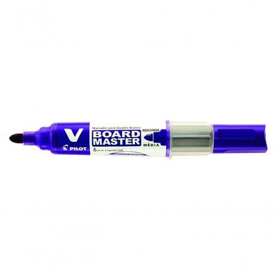 Kit Marcador Para Quadro Branco + Refil Pilot V-board Master Violeta