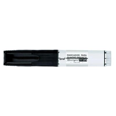 Kit 3 Pincéis Marcador Quadro Branco + 2 Refis Com Ponta Extra Brw