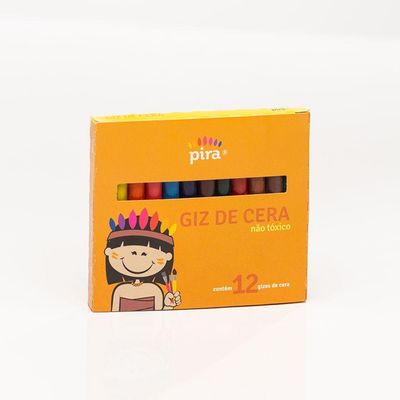 Giz De Cera 12 Unidades Piratininga