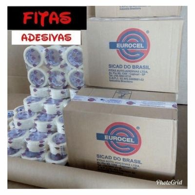 Fita Crepe Branca 36mm X 50mt - Caixa Com 24 Unidades
