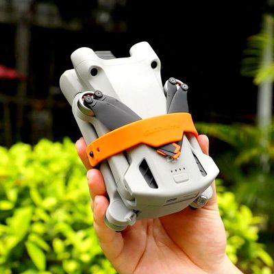 Protetor e Trava de Hélices para Drone DJI Mini 3 e Mini 3 Pro Cor Laranja