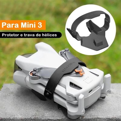 Protetor E Trava De Hélices Para Drone Dji Mini 3 Cor Preto
