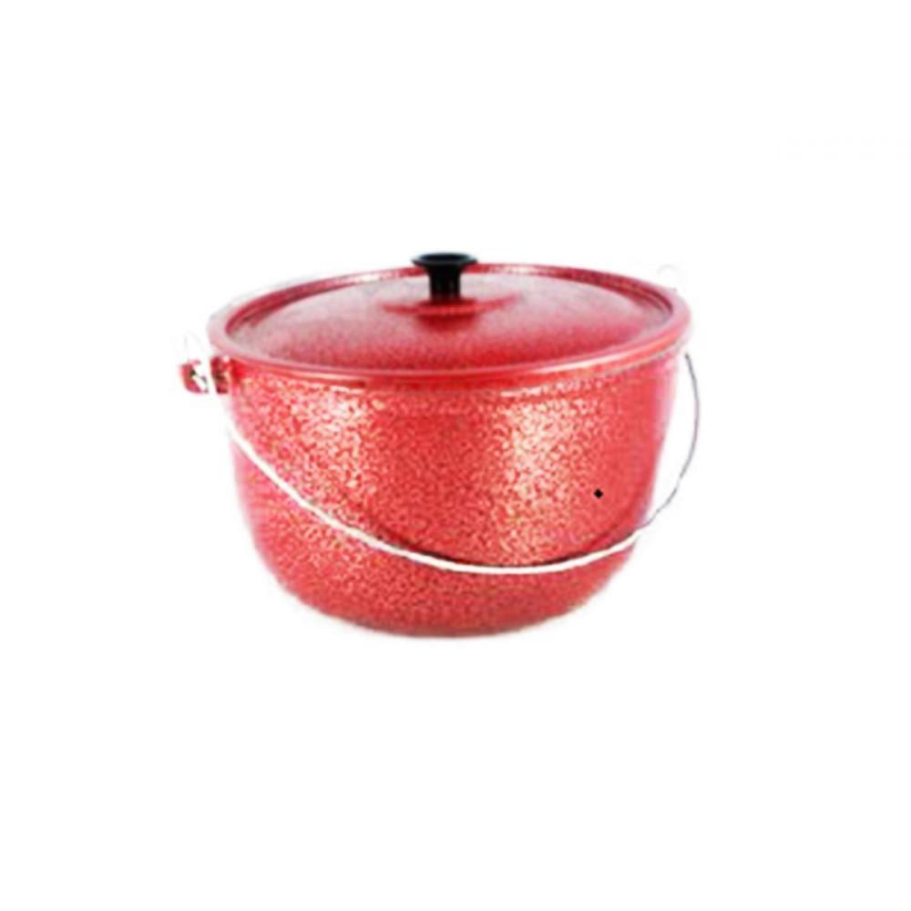 Caldeirão Alumínio Fundido Craqueado Alça Galvanizada 12cm