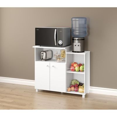 Balcão para Forno e Microondas Branco Premium Multimóveis