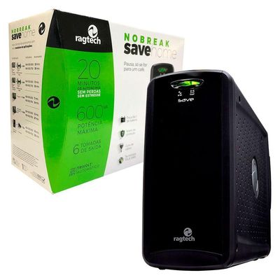 Nobreak 600Va Ragtech Home Std-Ti Entrada Trivolt Saída 115v Bivolt