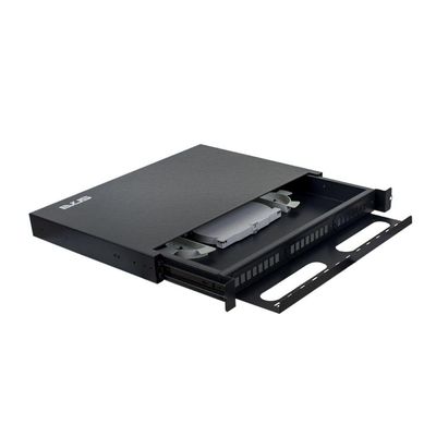 Caixa Dio 19" EVUS  24FO para RACK PRET EV-DIO24