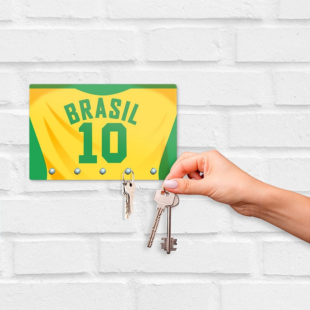 Porta Chaves 20X13 - Camisa do Brasil