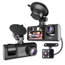 Câmera Monitor Veicular Dupla Frontal e Interna Para Uber Full Hd 1080p