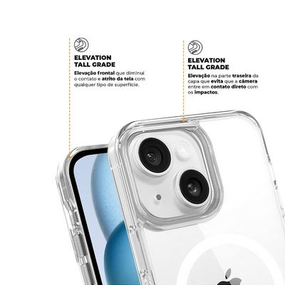Kit Capa Anti-Slip Magsafe e Película Ultra Safe para iPhone 15 - Gshield