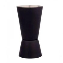Dosador Americano De Inox Duplo 25 Ml E 50 Ml Preto - Lyor