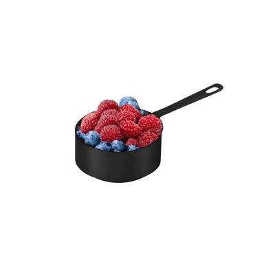 Panelinha Couvert Preto Mini Panela Finger Food Buffet 120ml