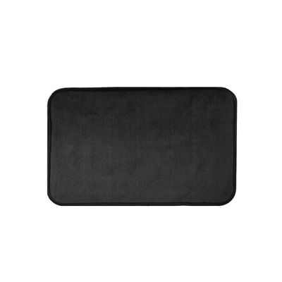 Tapete de Banheiro Preto Antiderrapante Retangular Jogo