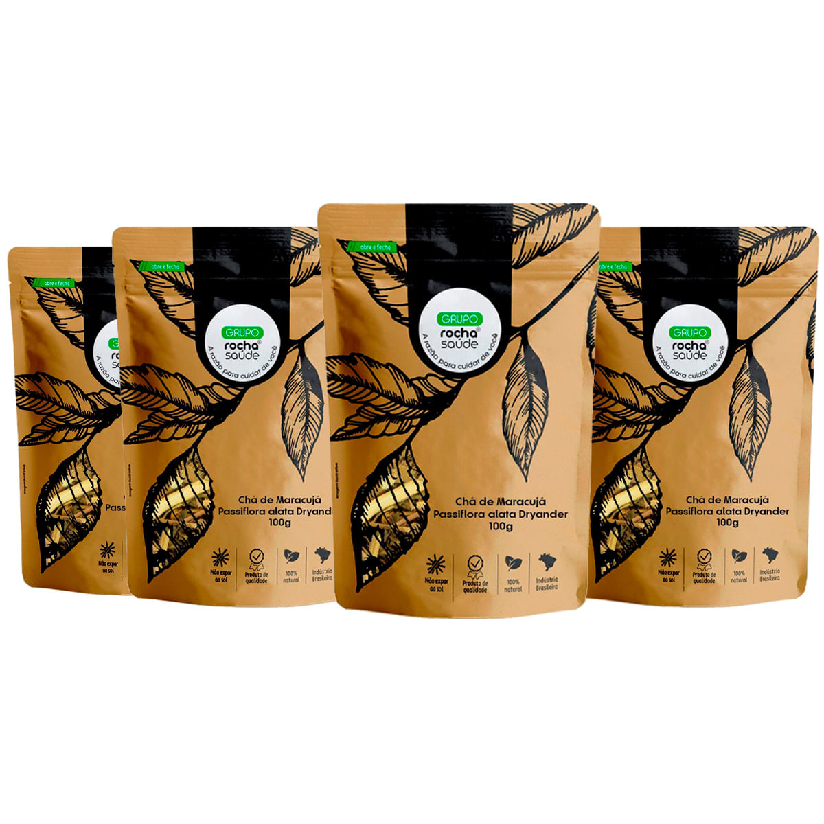 Kit 4 pct Chá de Maracujá - Passiflora Alata Dryander - 100g