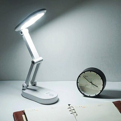 Luminária De Mesa Touch Dobrável Sem Fio Led 3 Funções