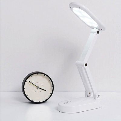 Luminária De Mesa Touch Dobrável Sem Fio Led 3 Funções
