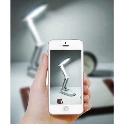 Luminária De Mesa Touch Dobrável Sem Fio Led 3 Funções
