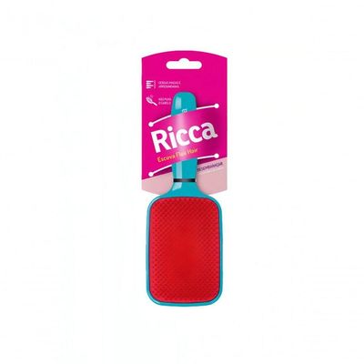 Ricca Flex Raquete Blue - Escova De Cabelo 451