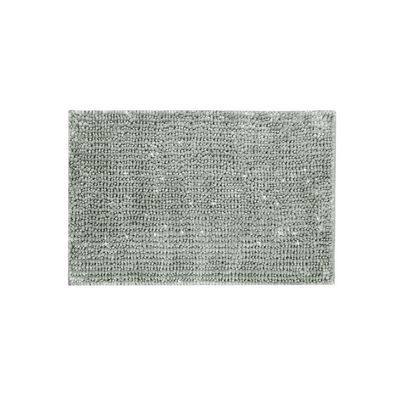 Tapete Antiderrapante Cinza Fio Prateado Banheiro 50x70 2un