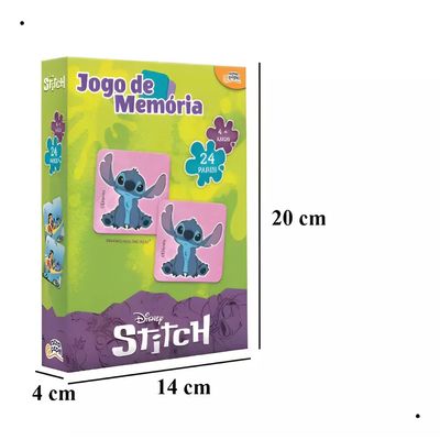 Jogo Da Memória Stitch Disney 24 Pares - Toyster 8075