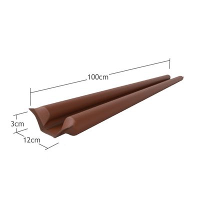 Veda Porta Rolinho 100Cm Marrom Comfort Door Protetor Impermeável Vedação Frestas Contra Inseto Poeira Ruido