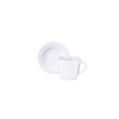 Conjunto Xícara e Pires de Chá Tramontina Nexus em Porcelana Decorada, 185 ml 2 Peças