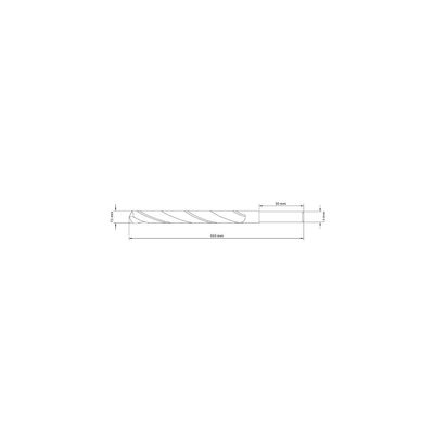 Broca para Aço 15x169 mm Tramontina em Aço Rapido HSS DIN 338