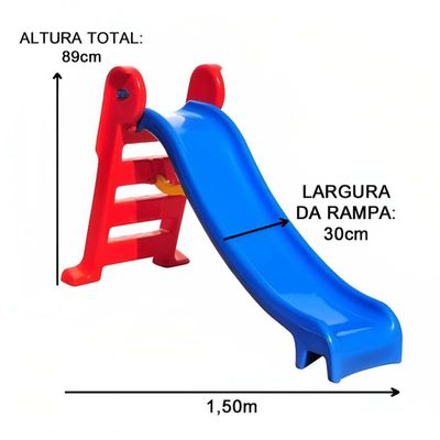 Kit Pula Pula 1,83m + Piscina De Bolinhas 1,00m + 500 Bolinhas + Escorregador Médio + Gangorra 1 L