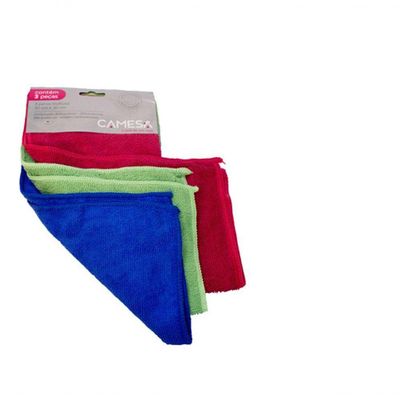 Kit 6 Panos Microfibra Multiuso 30x30cm Camesa