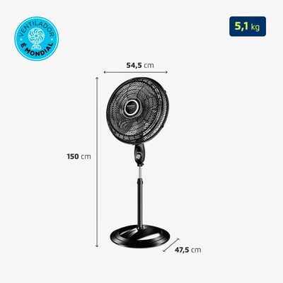 Ventilador Coluna Mondial - Turbo 8 Pás - VTX-50C-8P 110V