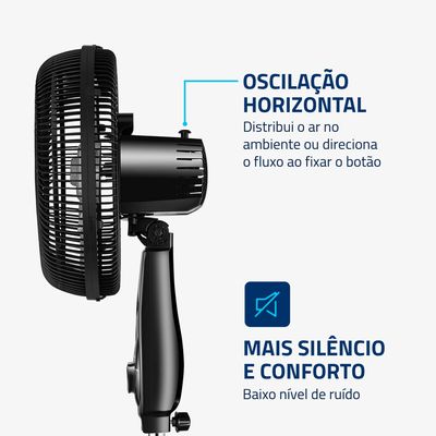 Ventilador Coluna Mondial - Turbo 06 Pás - VT-30C-NB 110V