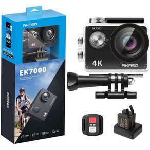 Câmera de Ação Akaso EK7000 4K/16MP + Kit de Acessórios