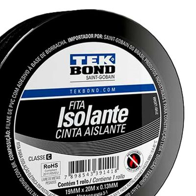 Fita Isolante USO Geral 19MMX20M Tekbond - PCT / 10