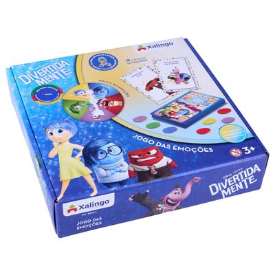 Jogo das Emoções Divertida Mente com 18 cartas Xalingo