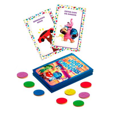 Jogo das Emoções Divertida Mente com 18 cartas Xalingo