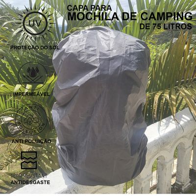 Capa Impermeável Com Elástico Para Mochila dos 55 aos 75L