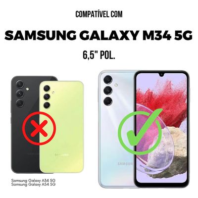 Película para Samsung Galaxy M34 5G - Traseira de Fibra de Carbono - Gshield
