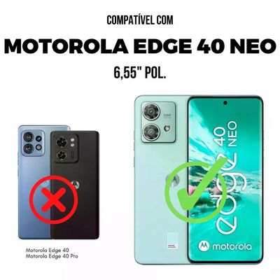 Kit Capa Silicon Veloz e Película Hydrogel HD para Motorola Moto Edge 40 Neo - Gshield
