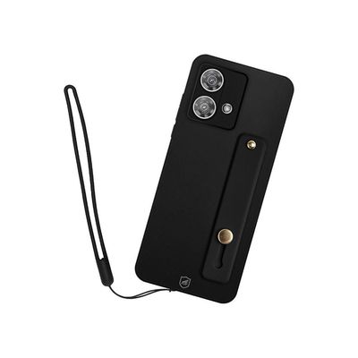 Kit Capa Silicon Veloz para Samsung Galaxy A15 + Ring Socket + Cordão - Preto - Gshield