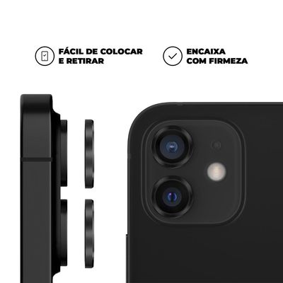 Protetor de Lente para iPhone 12 Mini - Preto - Gshield
