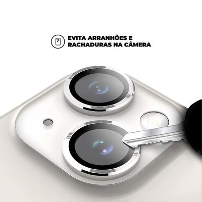Protetor de Lente para iPhone 14 Plus - Prata - Gshield