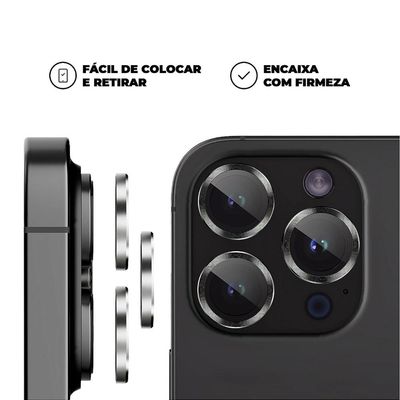 Protetor de Lente para iPhone 14 Pro-One Armor-Prata-Gshield